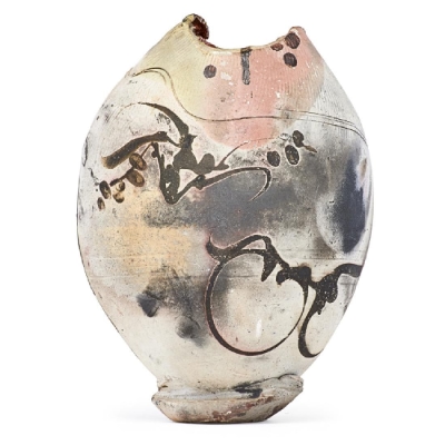 Paul Soldner raku vase