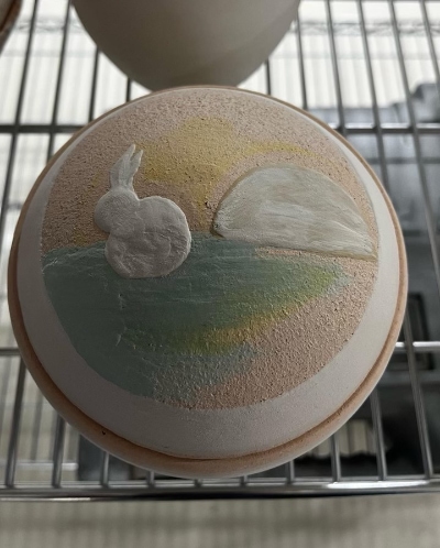 Famous rabbit lid glaze