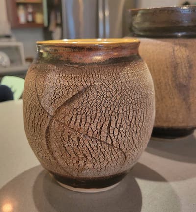 Textured pots by Steve Becker
