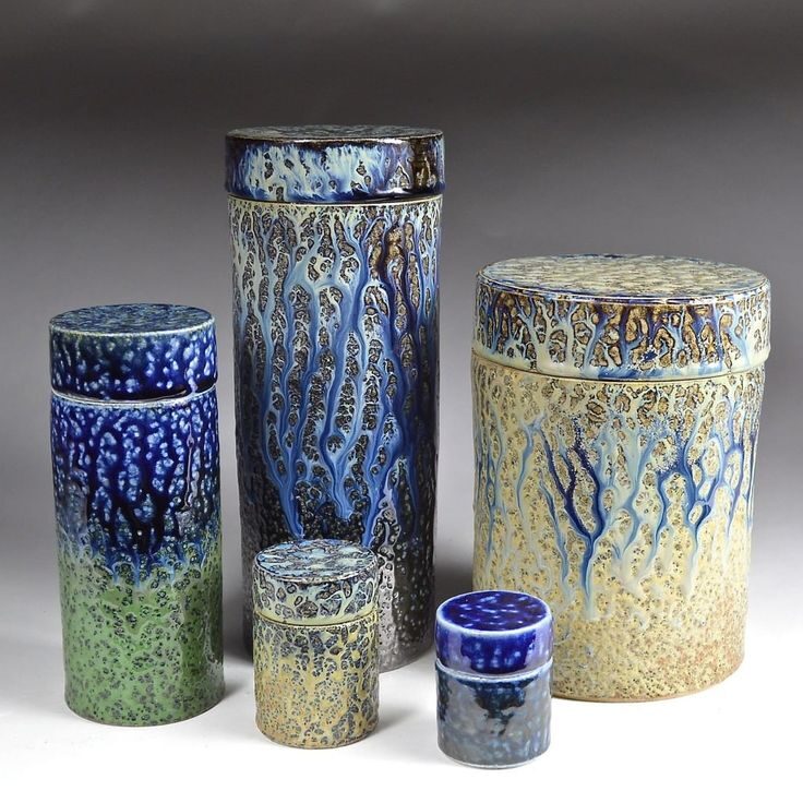Salt-fired stoneware pot by Daniel Boyle
